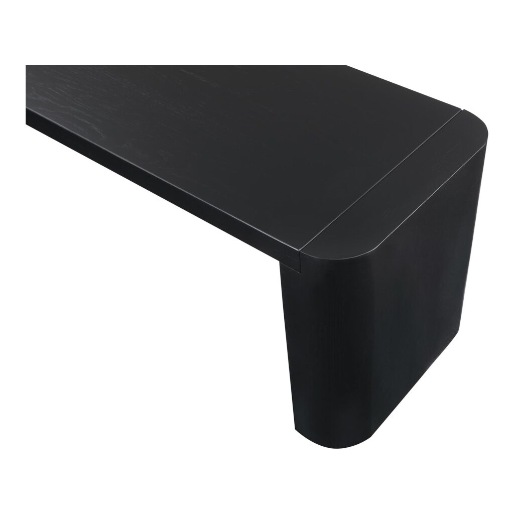 Post Small Dining Bench Black - Image 5