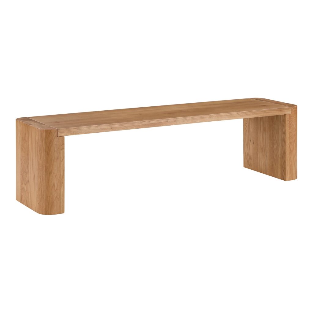 Post Small Dining Bench Natural - Image 2