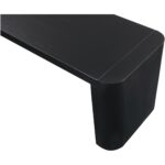 Post Large Dining Bench Black BC-1121-02-0 BC 1121 02 03