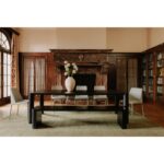 Post Large Dining Bench Black BC-1121-02-0 BC 1121 02 50