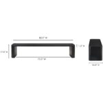 Post Large Dining Bench Black BC-1121-02-0 BC 1121 02 70