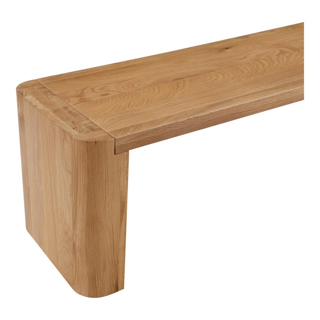 Post Large Dining Bench Natural - Image 5