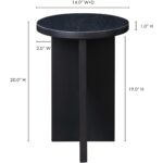 Grace Accent Table Black 19 Grace Accent Table Black BC-1122-02 BC 1122 02 70