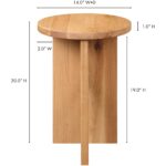 Grace Accent Table Natural Oak BC-1122-24 BC 1122 24 70