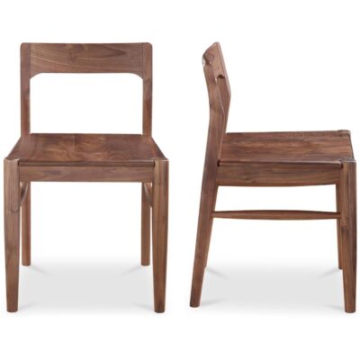 Owing Dining Chair Walnut Brown -Set Of Two BC-1123-03 BC 1123 03 81