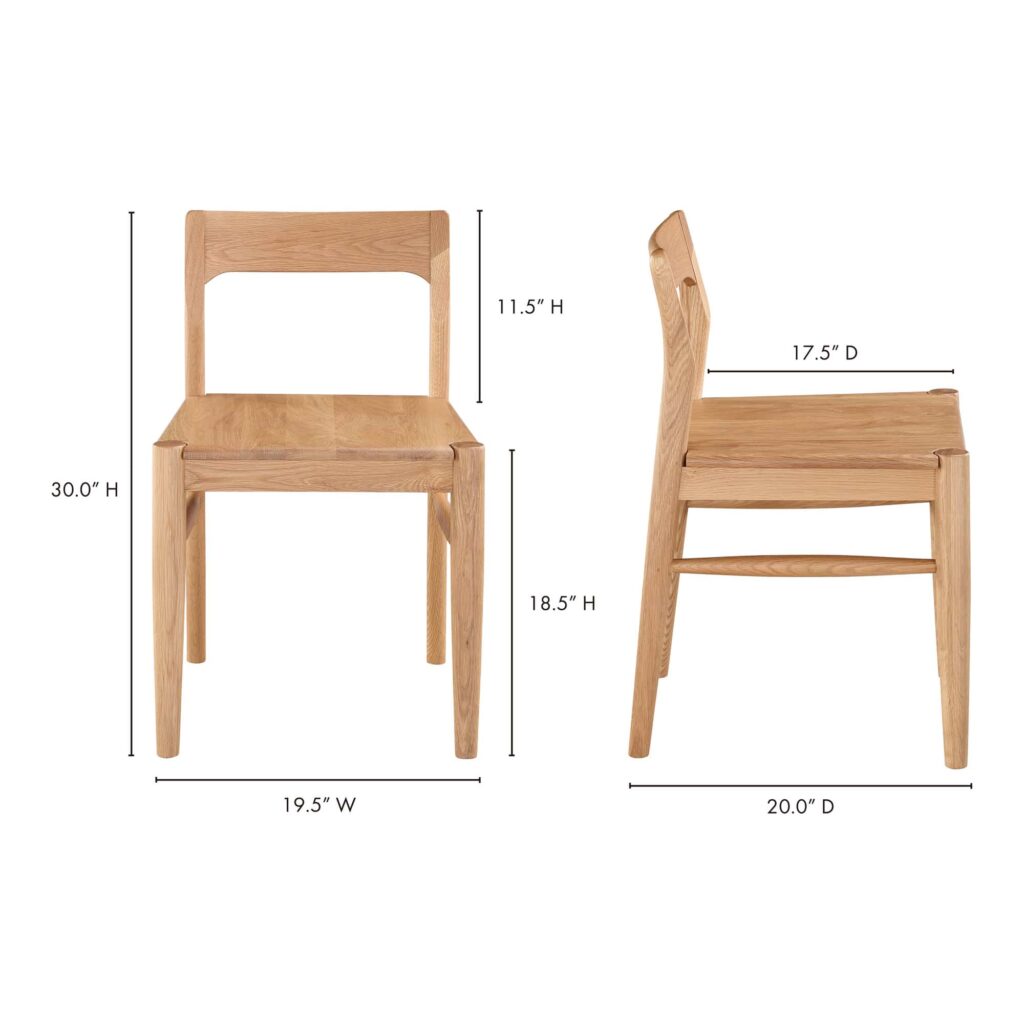 Owing Dining Chair Oak-Set Of Two - Image 13