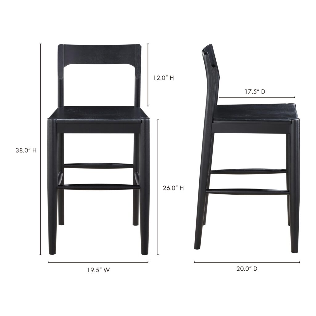 Owing Counter Stool Black - Image 7