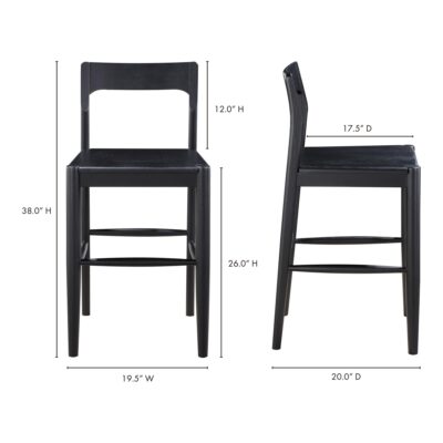 Owing Counter Stool Black BC-1124-02 BC 1124 02 70