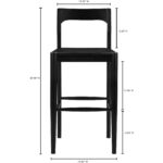 Owing Barstool Black BC-1125-02 BC 1125 02 70
