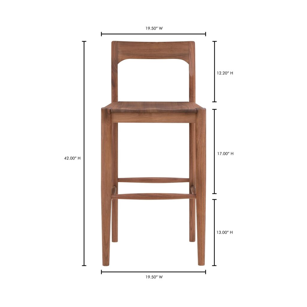 Owing Barstool Walnut Brown - Image 9