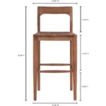 Owing Barstool Walnut Brown BC-1125-03 BC 1125 03 70