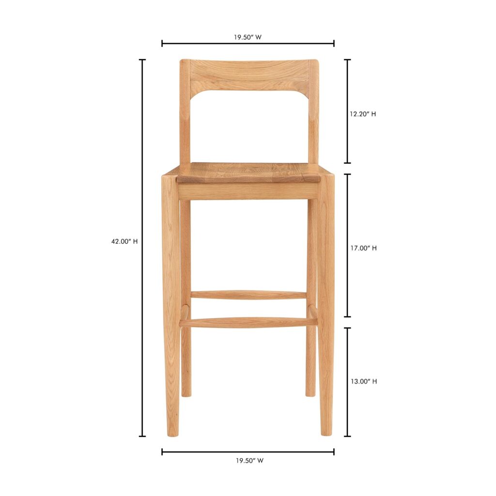 Owing Barstool Natural Oak - Image 9