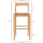 Owing Barstool Natural Oak BC-1125-24 BC 1125 24 70