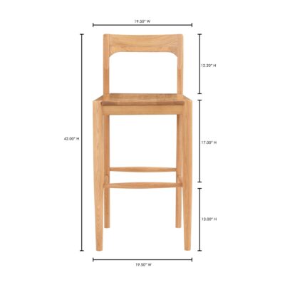 Owing Barstool Natural Oak BC-1125-24 BC 1125 24 70