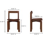 Daifuku Dining Chair Brown – Set Of Two 19 Daifuku Dining Chair Brown – Set Of Two BC-1128-20 BC 1128 20 70