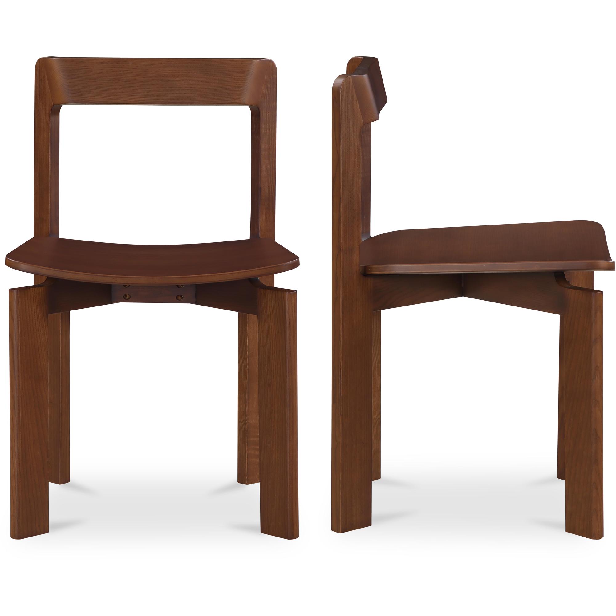 Daifuku Dining Chair Brown – Set Of Two 2 Daifuku Dining Chair Brown – Set Of Two - Image 2