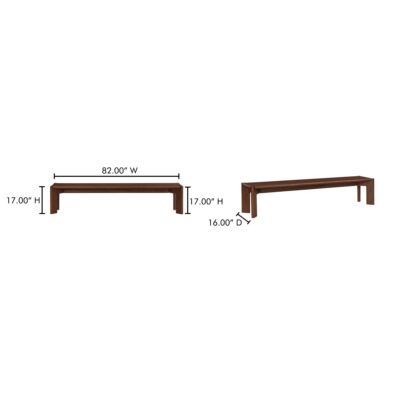 Daifuku Large Dining Bench Brown BC-1130-20 BC 1130 20 70