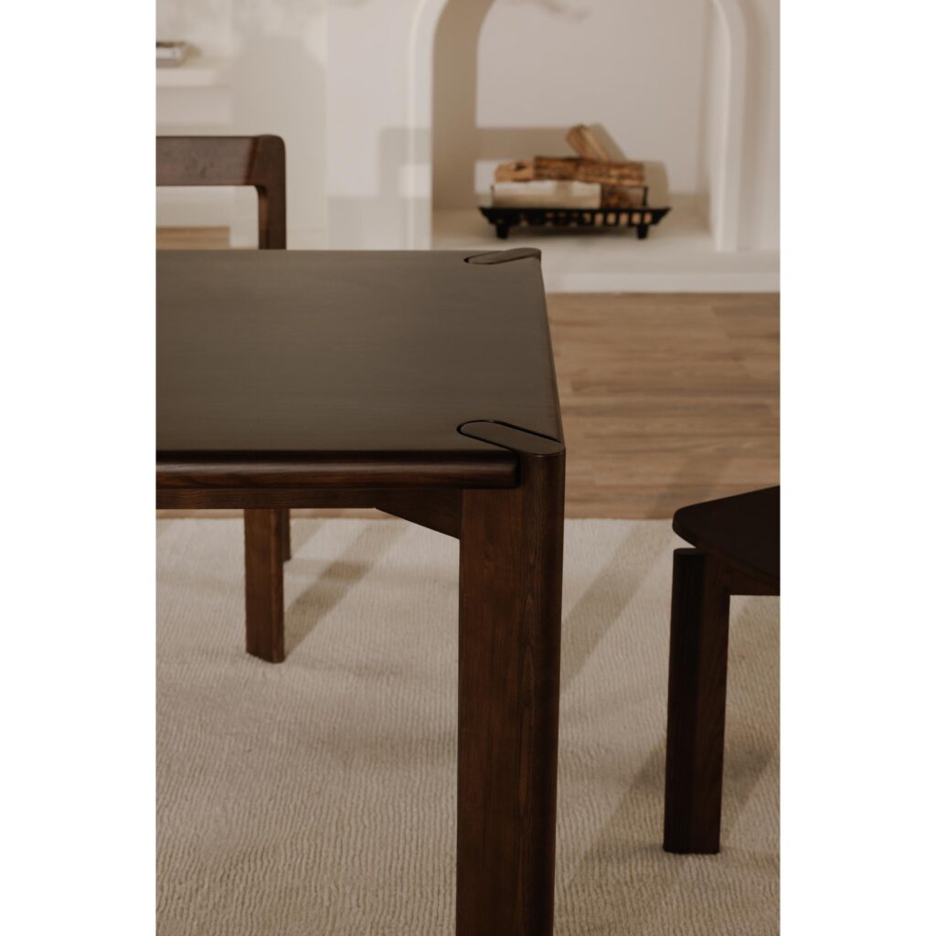 Daifuku Large Dining Table Brown - Image 7