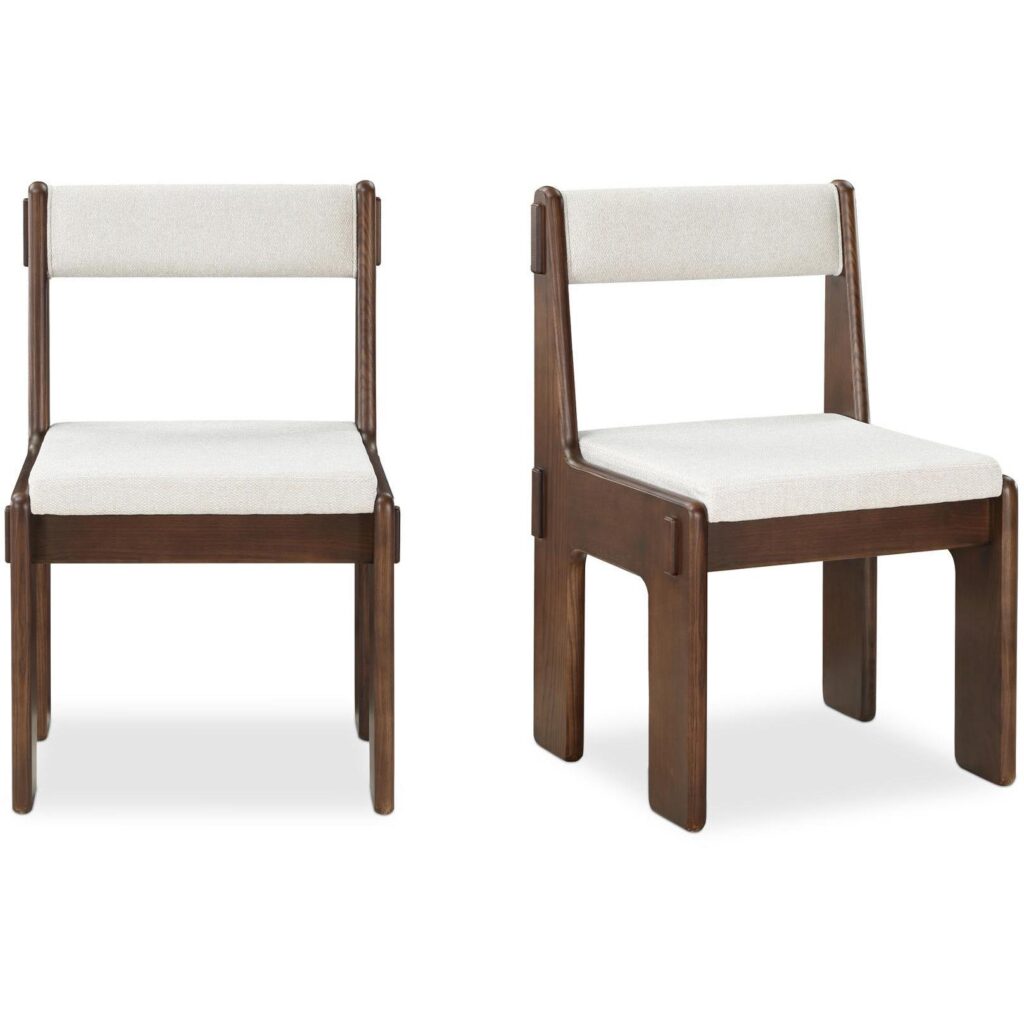 Ashby Dining Chair Walnut Brown– Set Of Two