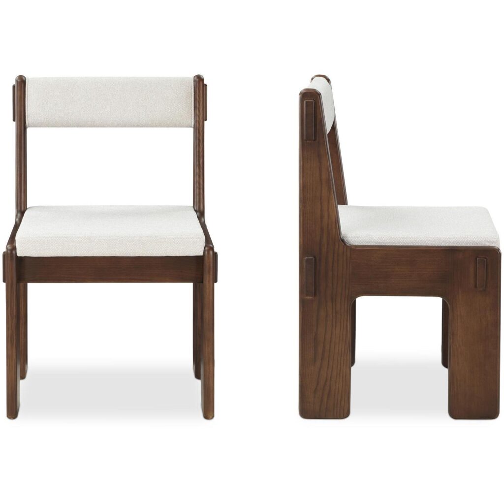 Ashby Dining Chair Walnut Brown– Set Of Two - Image 2