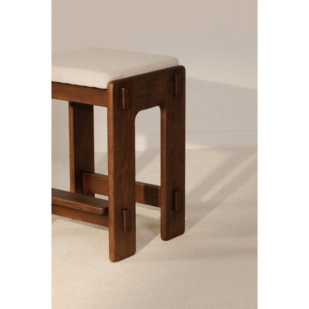 Ashby Stool Wanut Brown - Image 8