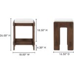 Ashby Counter Stool Walnut Brown BC-1135-20 BC 1135 20 70