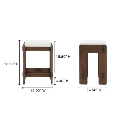 Ashby Counter Stool Walnut Brown BC-1135-20 BC 1135 20 70