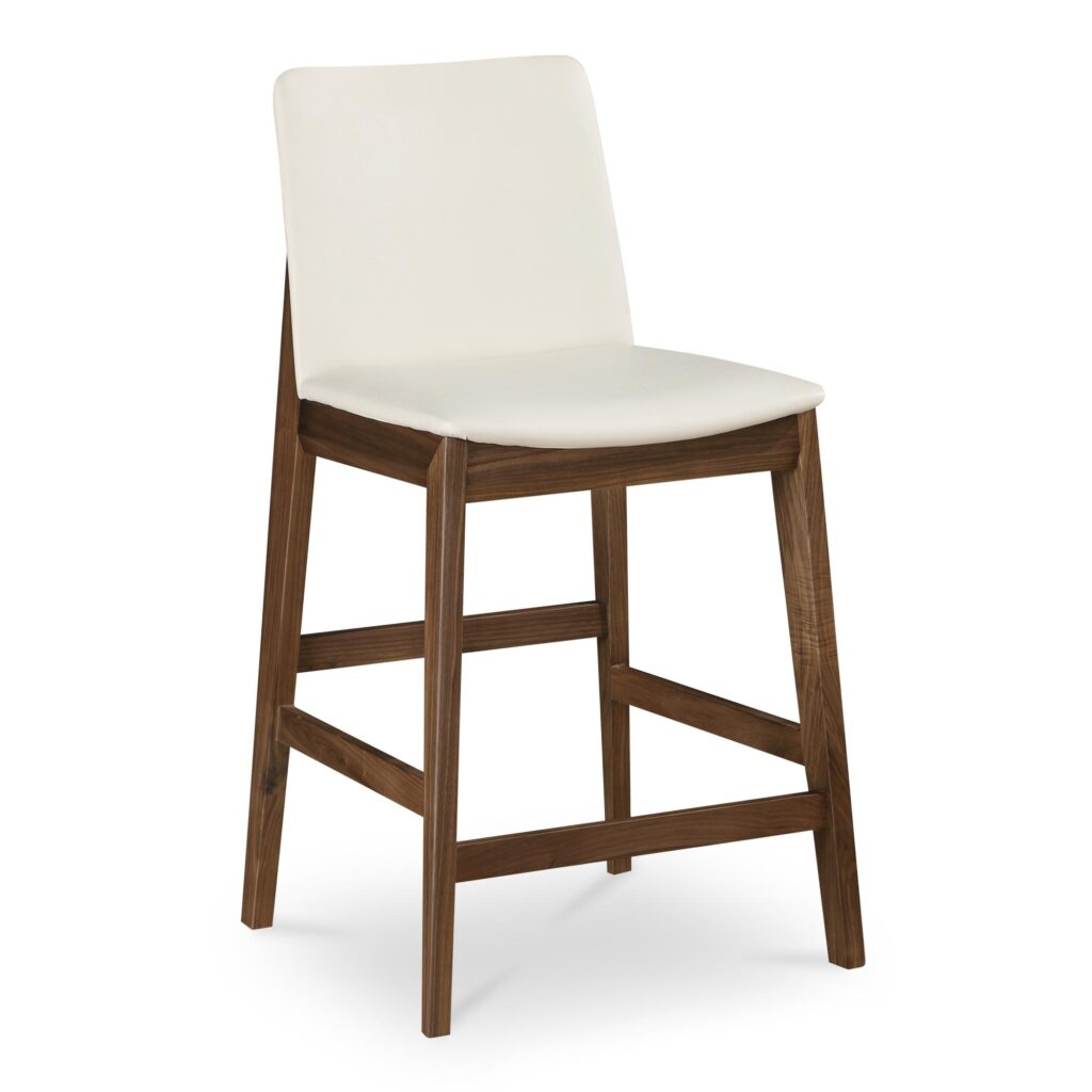 Deco Counter Stool White PVC - Image 2