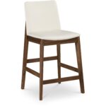 Deco Counter Stool White PVC BC-1137-05 BC 1137 05 Deco diagR shadsilo