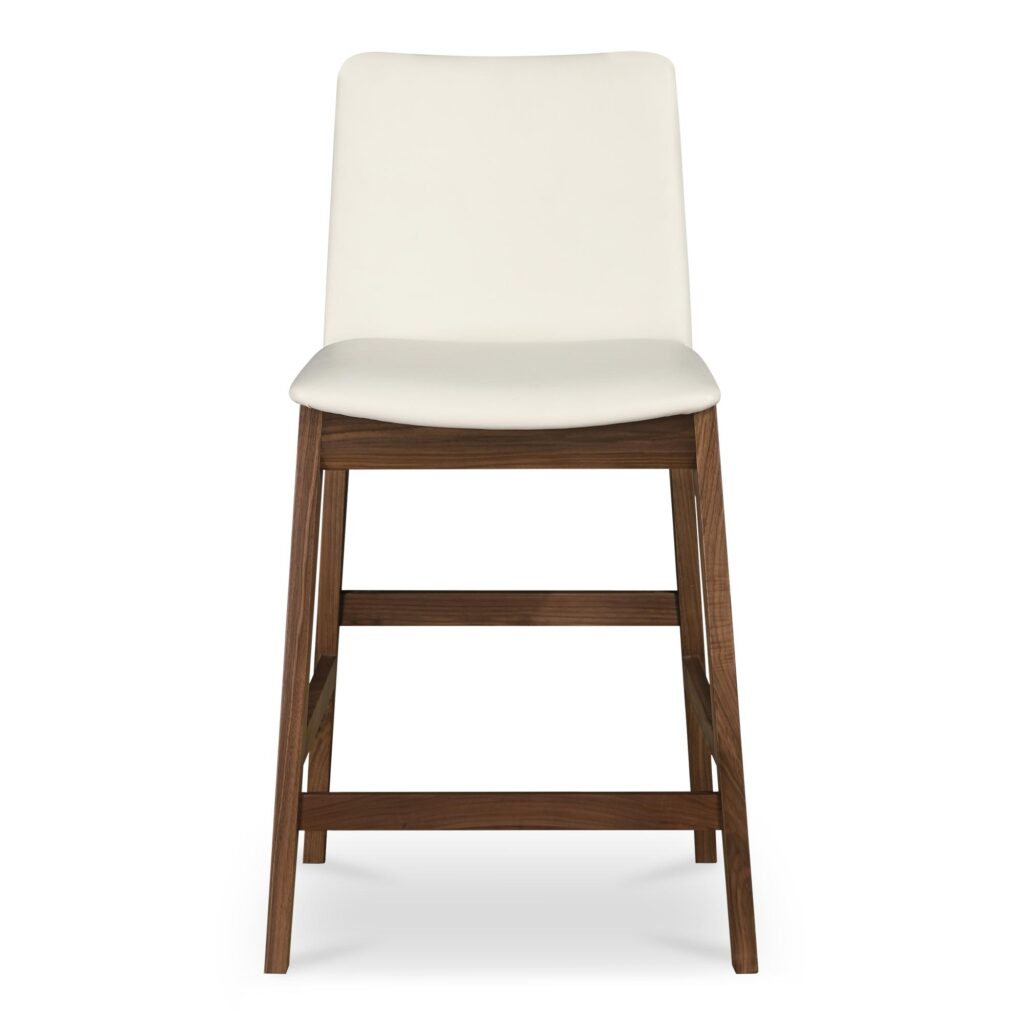 Deco Counter Stool White PVC