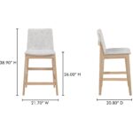 Deco Oak Counter Stool Light Grey 13 Deco Oak Counter Stool Light Grey BC-1138-29 BC 1138 29 70