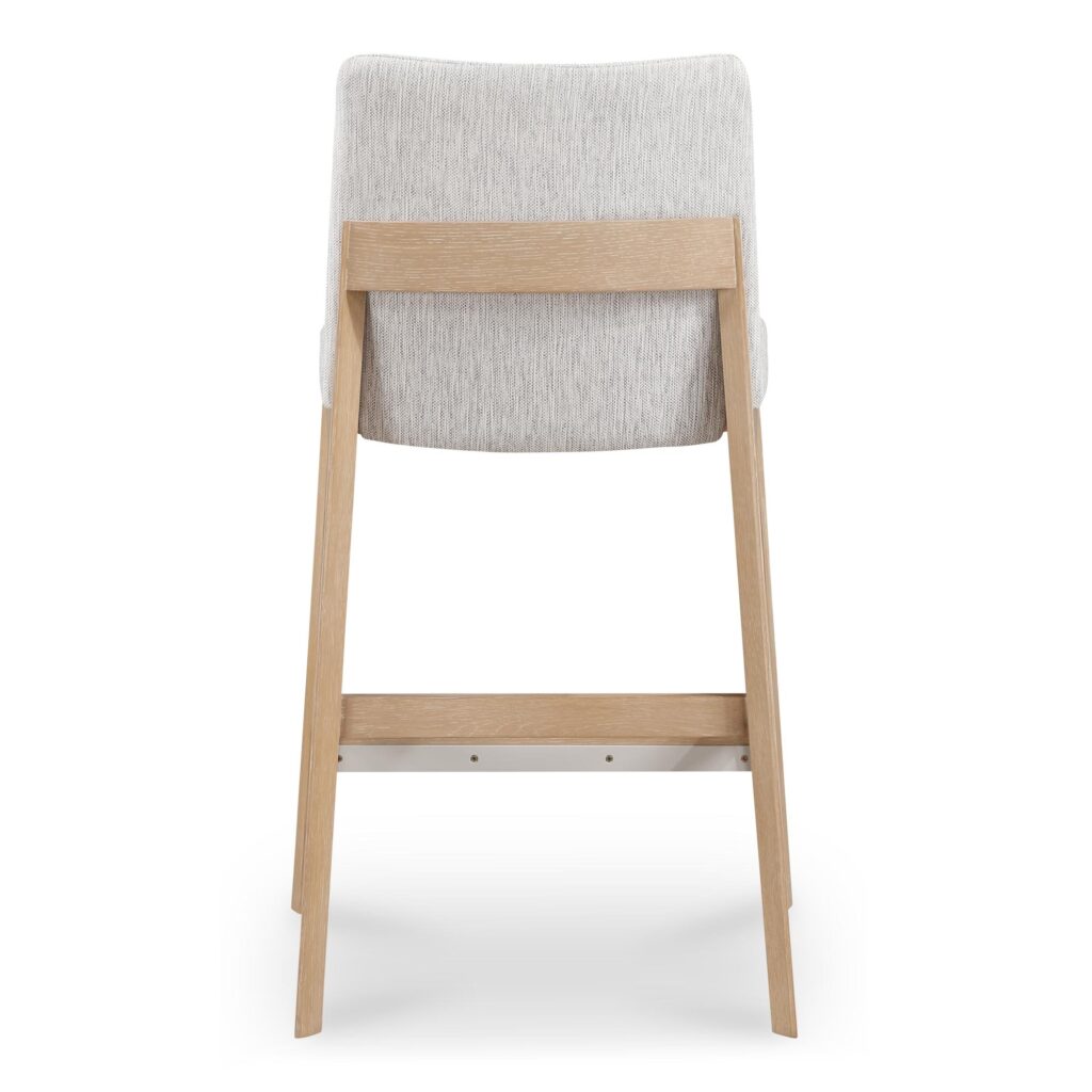 Deco Oak Counter Stool Light Grey - Image 4