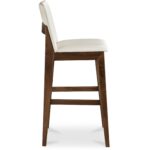 Deco Barstool White PVC BC-1139-05 BC 1139 05 Deco side right shadsilo