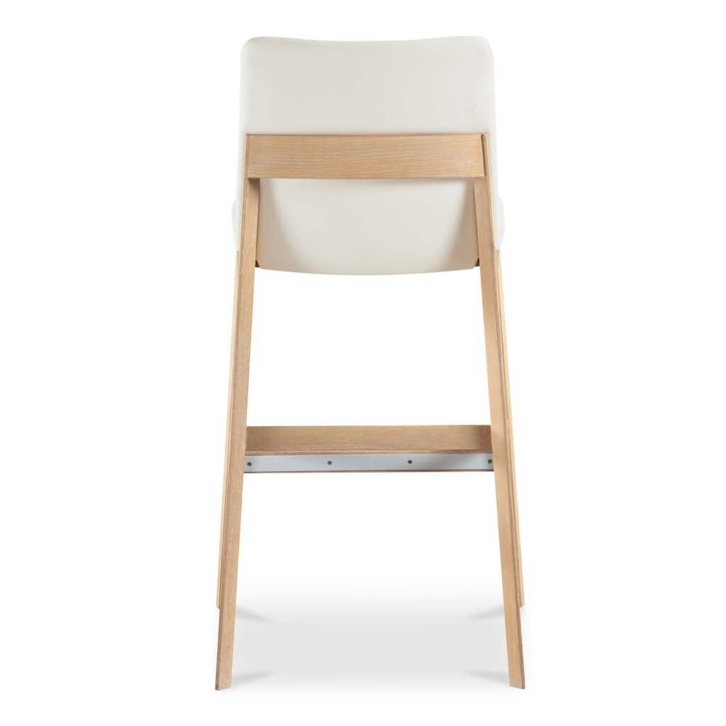 Deco Oak Barstool PVC White - Image 4