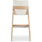 Deco Oak Barstool PVC White BC-1140-05 BC 1140 05 Deco back shadsilo
