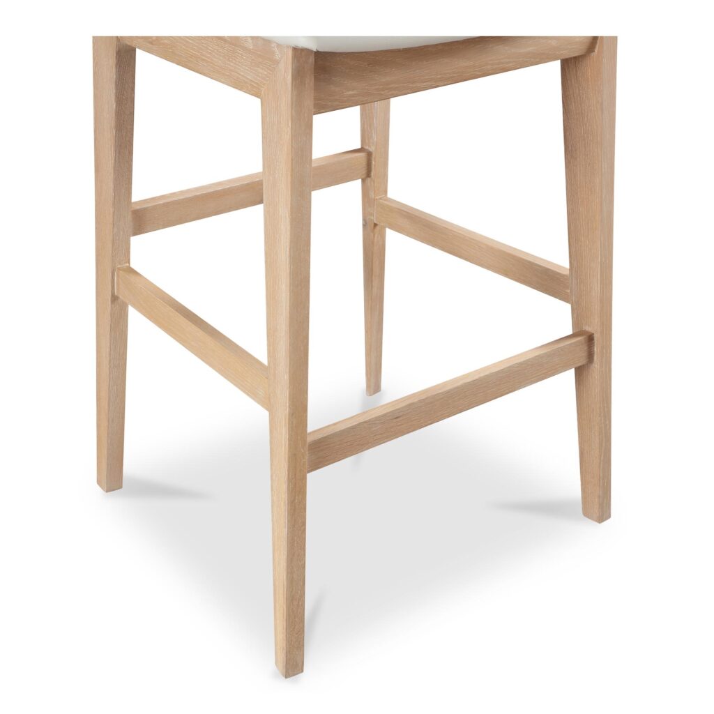 Deco Oak Barstool PVC White - Image 5