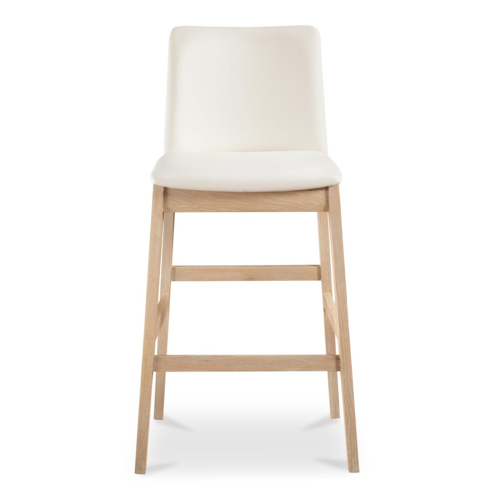 Deco Oak Barstool PVC White