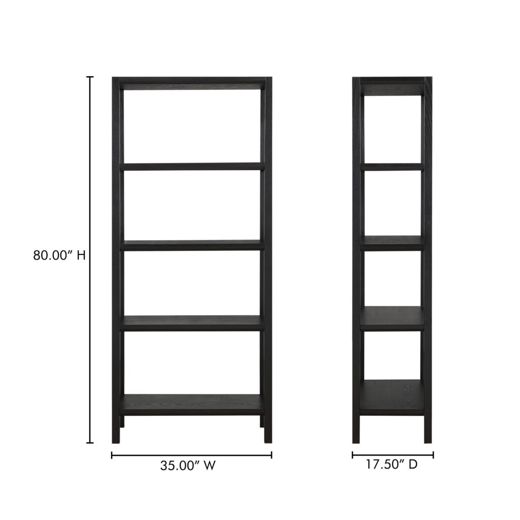 Nolan Bookcase Black - Image 6