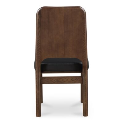 Kerr Dining Chair Walnut Stained Black Vegan Leather-Set Of Two BC-1142-02 BC 1142 02 Kerr back shadsilo