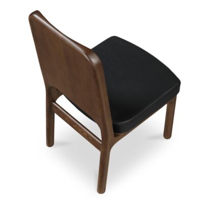 Kerr Dining Chair Walnut Stained Black Vegan Leather-Set Of Two BC-1142-02 BC 1142 02 Kerr top shadsilo