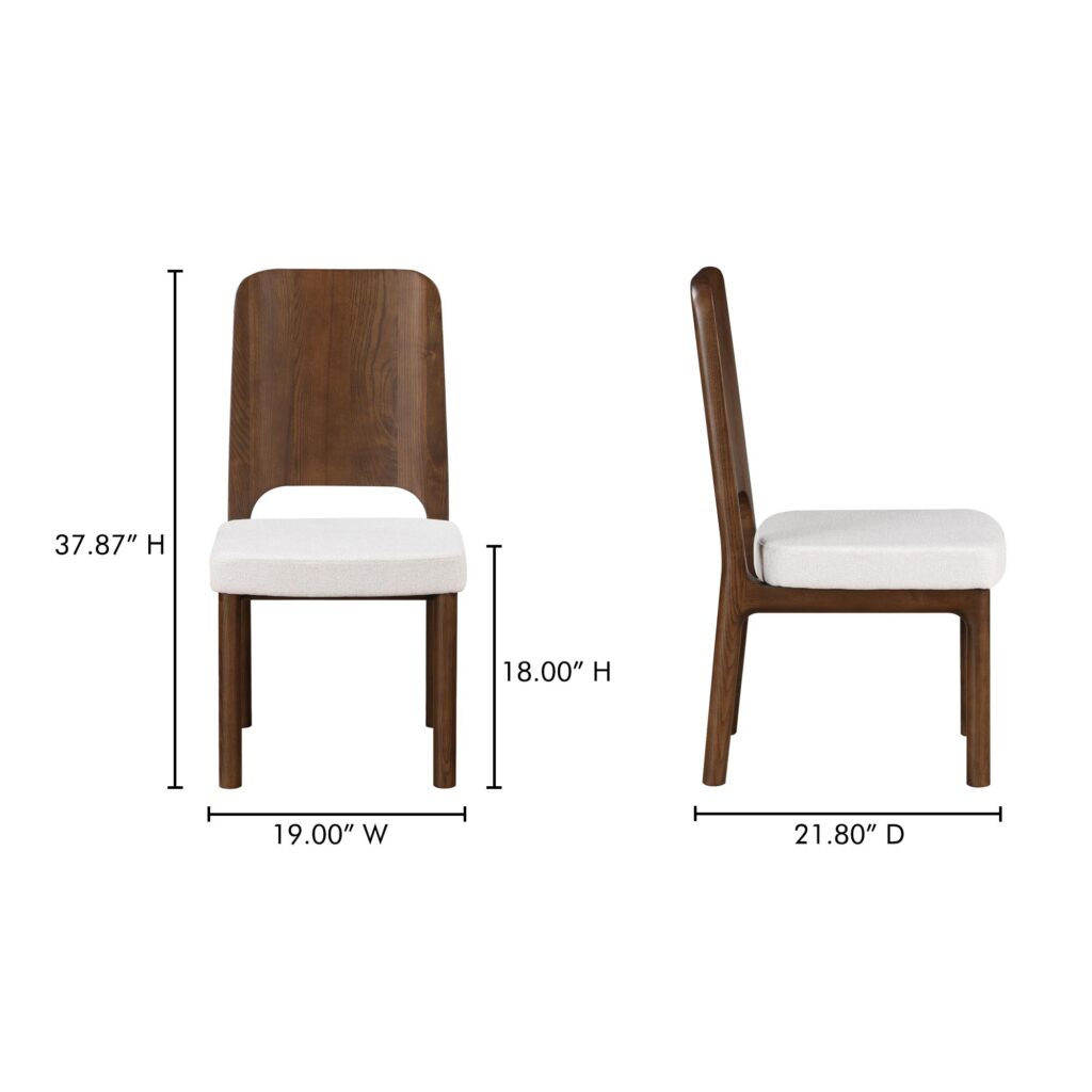 Kerr Dining Chair Walnut-Stained Ash Beige-Set Of Two - Image 8