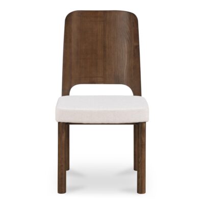 Kerr Dining Chair Walnut-Stained Ash Beige-Set Of Two BC-1142-34 BC 1142 34 Kerr front shadsilo