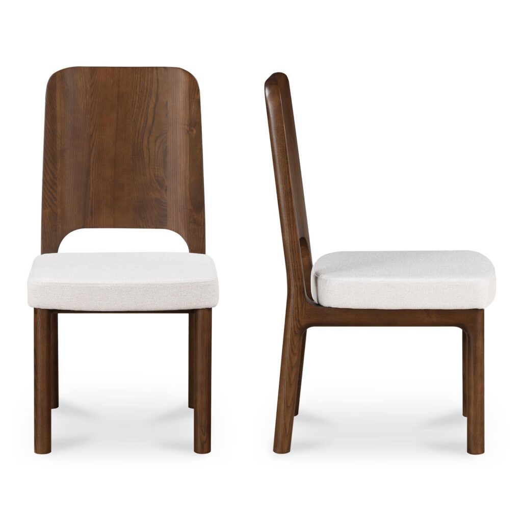 Kerr Dining Chair Walnut-Stained Ash Beige-Set Of Two - Image 3