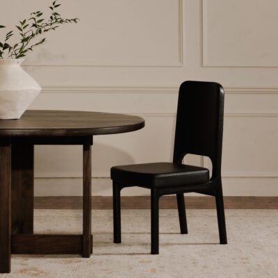 Kerr Dining Chair Vegan Leather Black-Set Of Two BC-1143-02 BC 1143 02 10