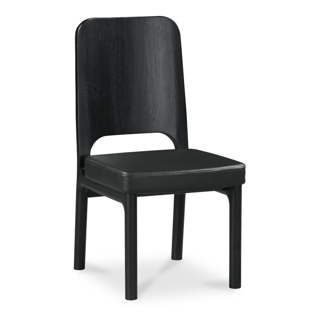 Kerr Dining Chair Vegan Leather Black-Set Of Two - Image 2