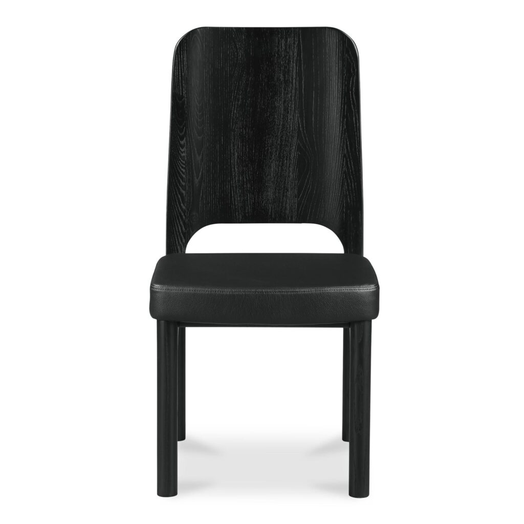 Kerr Dining Chair Vegan Leather Black-Set Of Two - Image 4