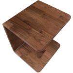 Carrie Side Table Walnut BC-1147-03 BC 1147 03 Carrie diagL top shadsilo
