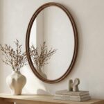Alcott Oval Mirror Walnut 9 Alcott Oval Mirror Walnut BC-1148-03 BC 1148 03 10