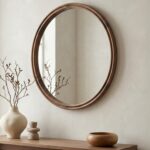 Alcott Small Round Mirror Walnut BC-1149-03 BC 1149 03 10