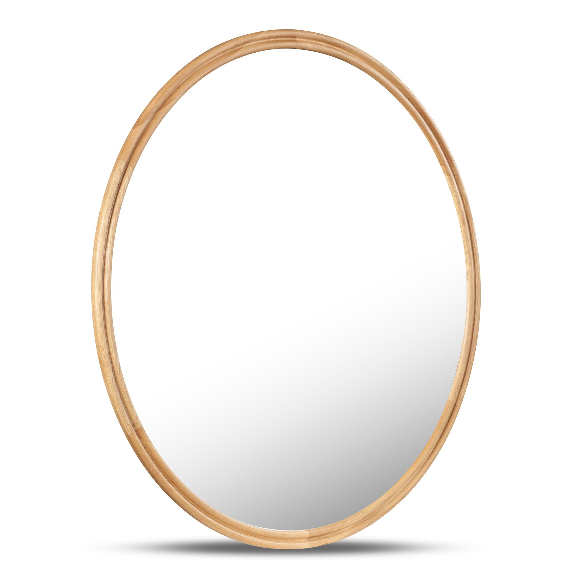 Alcott Round Mirror Small Oak 2 Alcott Round Mirror Small Oak - Image 2